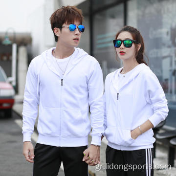 Unisex Blank Pullover Zip Hoodies με προσαρμοσμένο λογότυπο